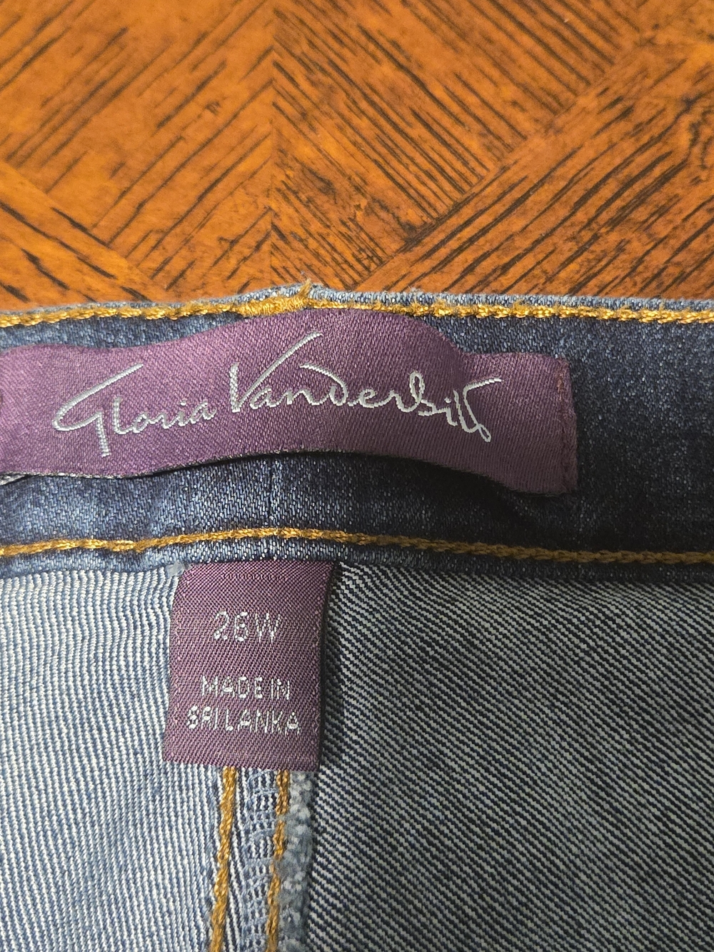 Gloria Vanderbilt Amanda Jeans 26W Dark Wash High Waist Comfort Stretch Denim - Picture 3 of 7